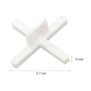 ESPACIADOR CON TOMADOR PLANO 3mm 100u.